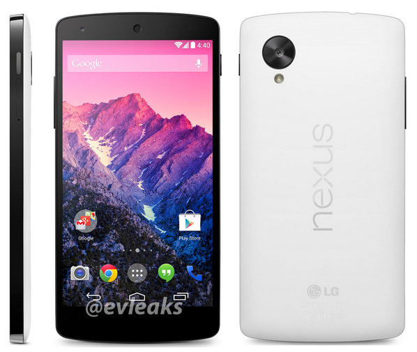 หลุดภาพ Press-shot Nexus 5 สีดำ/ขาว ลือเตรียมวางขายที่แคนาดา 31 ต.ค. นี้