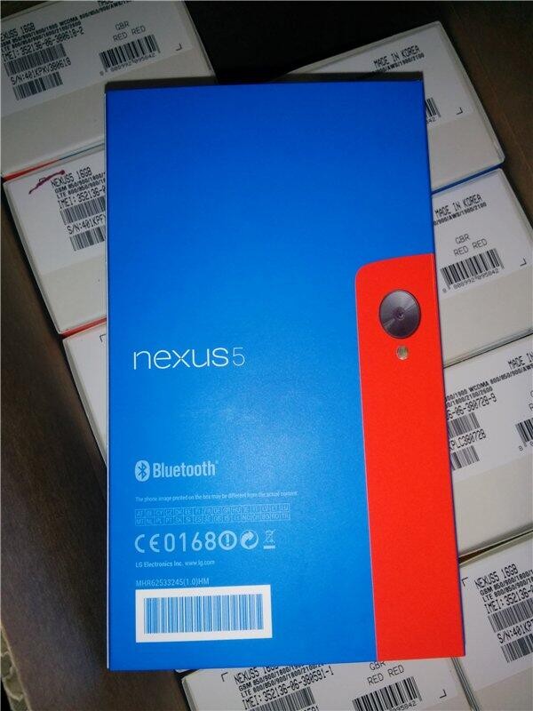 หลุดภาพตัวเครื่องและแพ็คเกจ Nexus 5 สีแดงแบบชัด ๆ