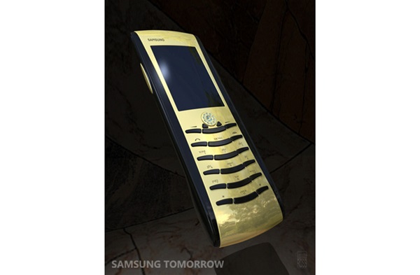 Gold Samsung Phone in (2007)