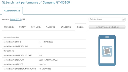 ลือ! ซัมซุงรหัส GT-N5100 โผล่ คาดเป็น Galaxy Note 7