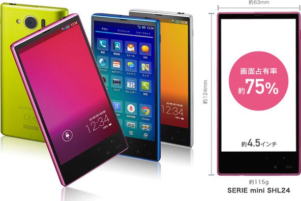 Sharp เปิดตัว Aquos mini SHL24 และ Aquos Pad SHT22