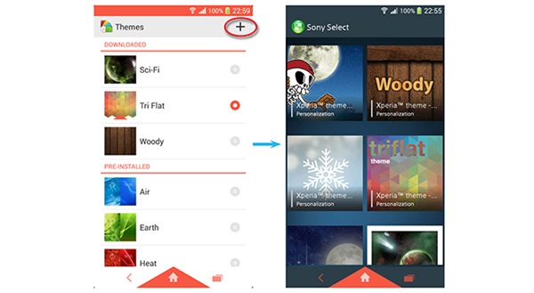 โซนี่เปิดตัว Xperia Theme เปลี่ยนธีมให้แหวกแนวไม่เหมือนใคร