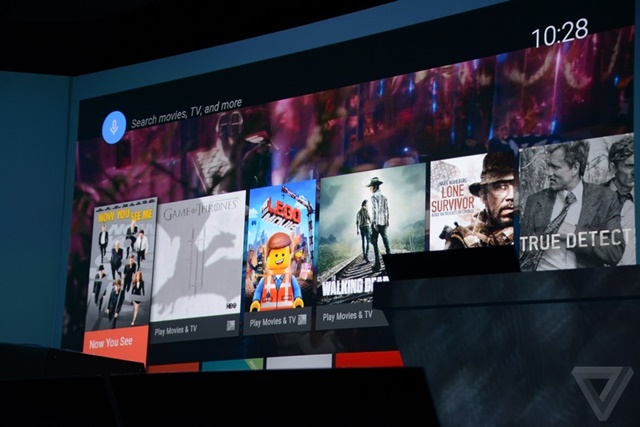 กูเกิลเปิดตัว Android TV ระบบปฏิบัติการสำหรับโทรทัศน์