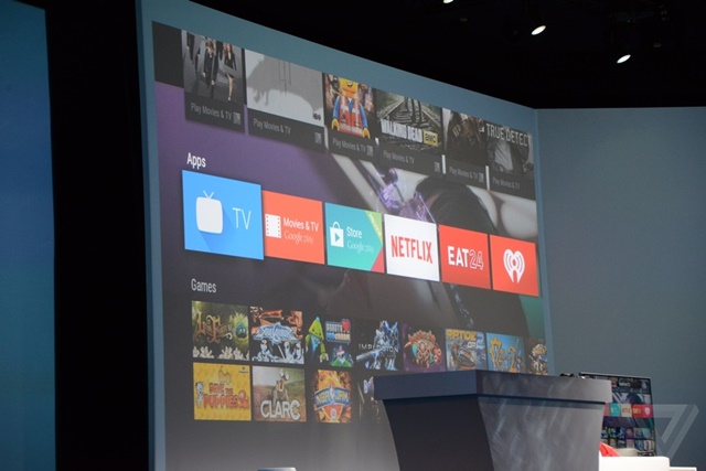 กูเกิลเปิดตัว Android TV ระบบปฏิบัติการสำหรับโทรทัศน์