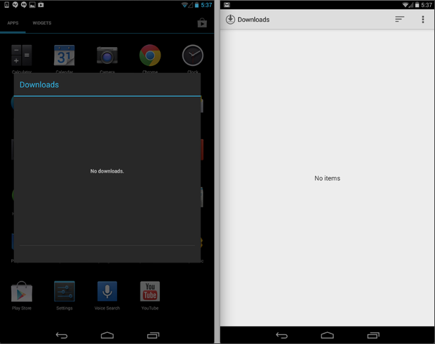 หลุด ! ภาพอินเทอร์เฟซของ Android 4.4 KitKat