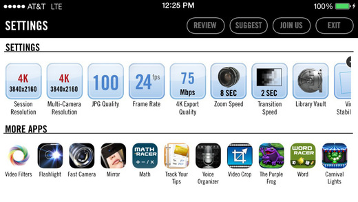 ตะลึง ! Vizzywig 4K แอพฯ ถ่ายวิดีโอ 4K บน iPhone 5s กว่า 3 หมื่นบาท