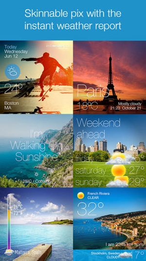 InstaWeather แอพฯ รายงานสภาพอากาศบนภาพถ่าย