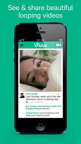 Vine แอพฯ แชร์วิดีโอสั้น ๆ จากทวิตเตอร์