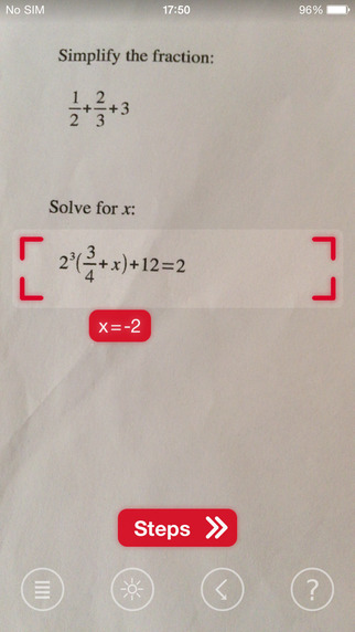 PhotoMath แอพฯ คิดเลขอัจฉริยะด้วยการสแกนโจทย์บนกระดาษ