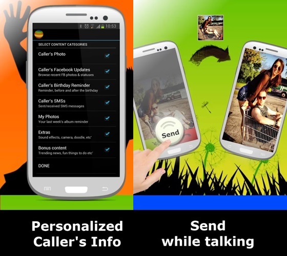 TalkSide Full Screen Caller ID แอพฯ รายชื่อ Contacts สุดแจ่ม โชว์ภาพเต็มจอ