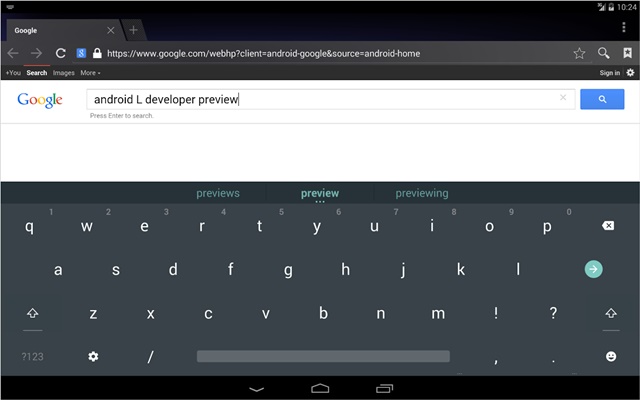 Android L Keyboard