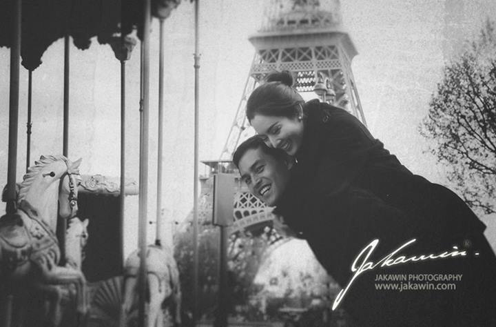 แอฟ สงกรานต์ จัดเต็มความหวาน ภาพชุดฮันนีมูนที่ปารีส