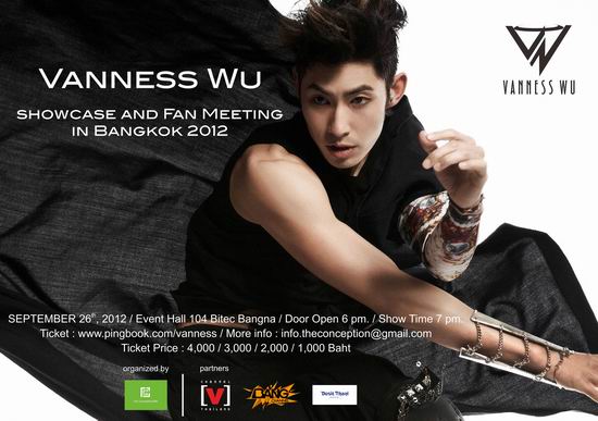 Vanness Wu Showcase and Fan Meeting in Bangkok 2012