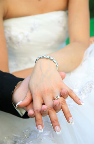 แหวนหมั้น,แหวนแต่งงาน