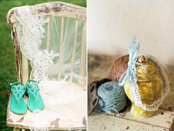 green-blue themes wedding