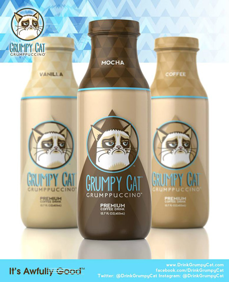 Grumppuccino แบรนด์กาแฟของ ทาร์ด เหมียวหน้าบึ้ง