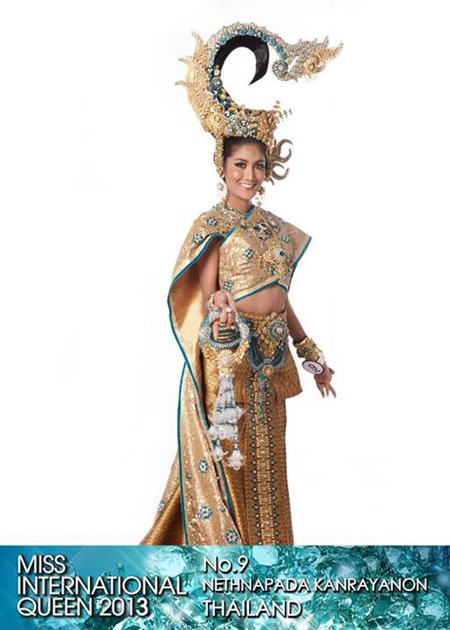 เน็ค เนฐนภาดา เวทีประกวด Miss International Queen 2013
