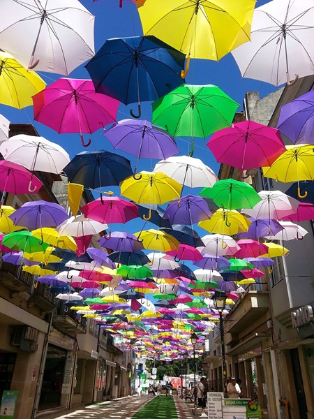  Agitagueda art festival สีสันแห่งร่ม (เงา) ในโปรตุเกส