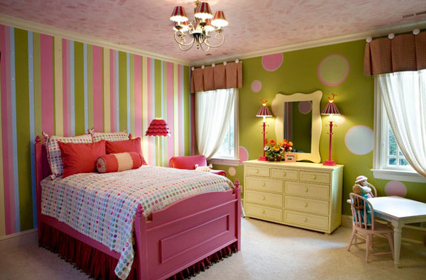 30 ห้องนอนเด็กผู้หญิงสีชมพูกุ๊กกิ๊ก