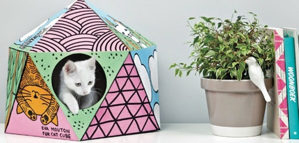 บ้านแมวกระดาษลูกฟูกสุดเก๋ เป็นมิตรกับสิ่งแวดล้อม