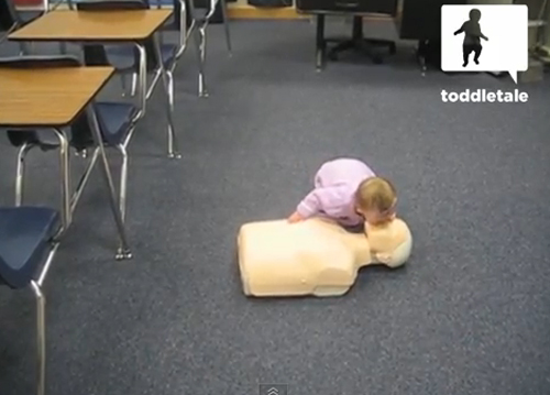 คลิปเด็ก ทำ CPR ปฐมพยาบาล ได้ตั้งแต่เพิ่งหัดเดิน