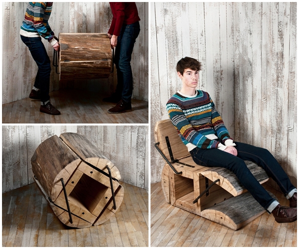 ไอเดียแต่งบ้าน เก้าอี้เก๋ๆ เปลี่ยนท่อนไม้เป็นเก้าอี้หลากสไตล์ ใช้ได้ไม่มีเบื่อ