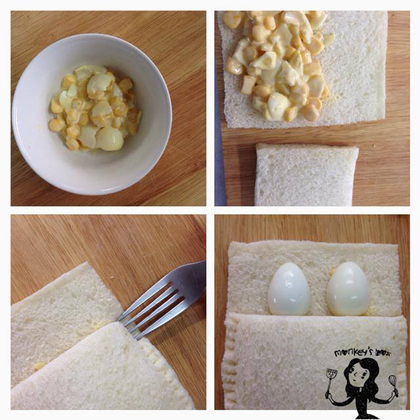 แซนด์วิชไข่ต้ม หมูน้อยห่มผ้า ไอเดียทำอาหารเช้าน่ารักสุด ๆ 