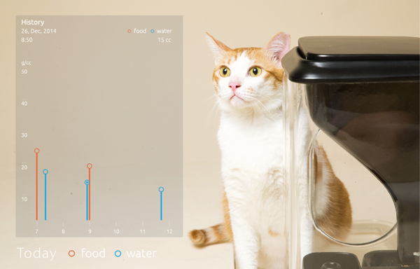 Bistro เครื่องให้อาหารแมวสุดล้ำ คำนวณข้อมูลได้เป็นรายตัว