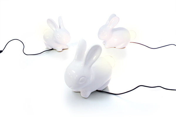 โคมไฟ Bunny Lamp ส่องสว่างจากหางกระต่ายน้อย
