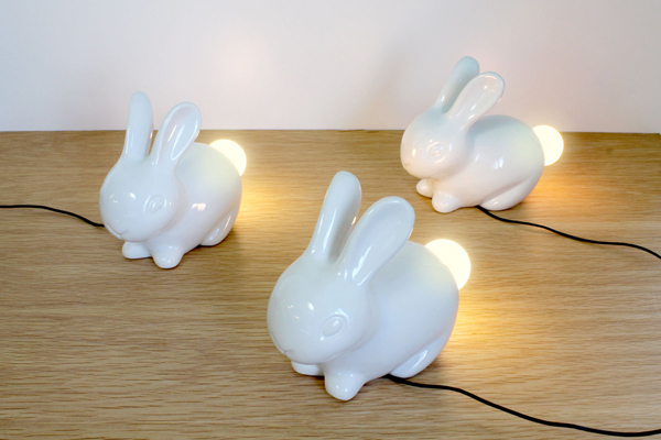 โคมไฟ Bunny Lamp ส่องสว่างจากหางกระต่ายน้อย