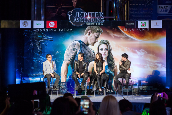 เจมส์ มาร์ ควง แพทริเซีย กู๊ด เปิดตัว Jupiter Ascending