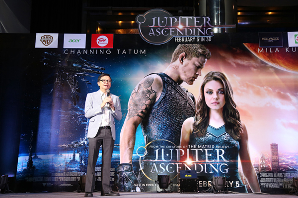 เจมส์ มาร์ ควง แพทริเซีย กู๊ด เปิดตัว Jupiter Ascending