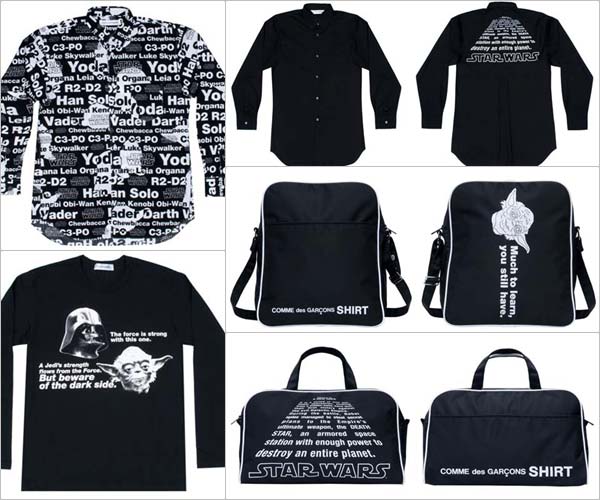 คอลเลคชั่นเสื้อและกระเป๋ารุ่น Star Wars จาก Comme Des Garcons