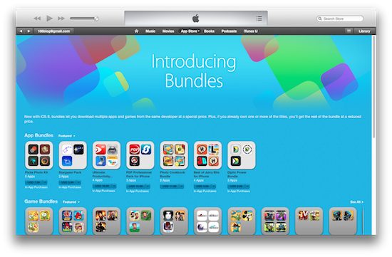 แอปเปิลเปิดตัว App Bundles ขายแอพฯ เป็นชุดในราคาประหยัด