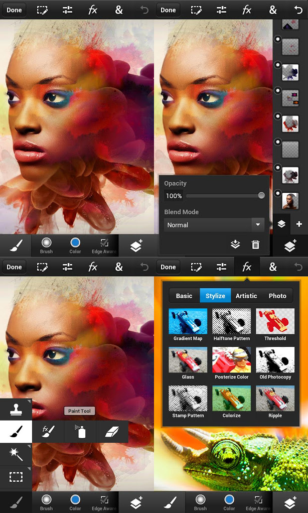 Photoshop Touch for phone แอพฯ แต่งภาพระดับมืออาชีพบนสมาร์ทโฟน