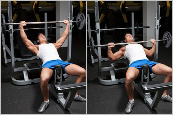 Barbell Incline Chest Press 