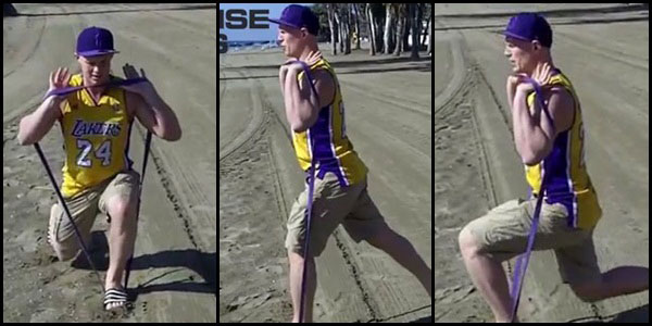 Split Squat to Curl