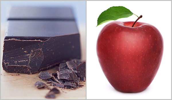 ดาร์คช็อกโกแลตและแอปเปิล