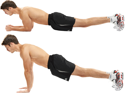 Plank Press Up