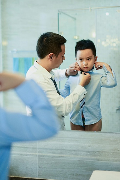 พ่อเลี้ยงเดี่ยวกับลูกชาย