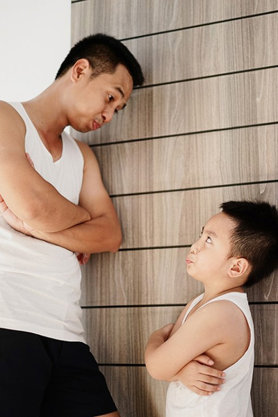 พ่อเลี้ยงเดี่ยวกับลูกชาย