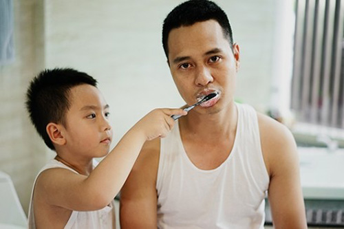 พ่อเลี้ยงเดี่ยวกับลูกชาย