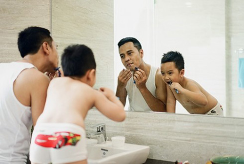 พ่อเลี้ยงเดี่ยวกับลูกชาย