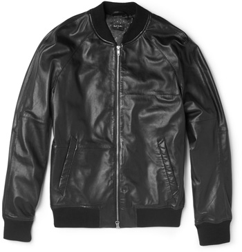 Leather Bomber Jacket