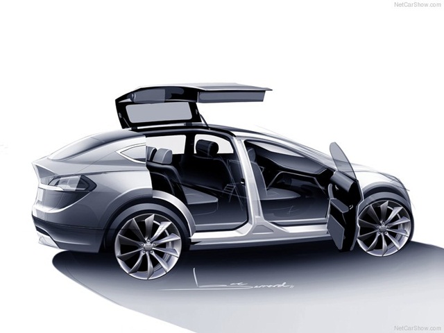 Tesla Model X รถ SUV