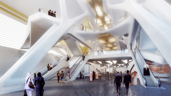 ซาอุฯ เตรียมสร้างสถานีรถไฟใต้ดินหรูที่สุดในโลก ผนังทองคำ
