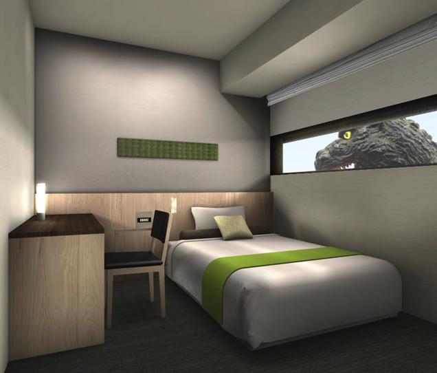โรงแรมธีมก๊อตซิลล่า โตเกียว สัมผัสใหม่แห่งการนอนในญี่ปุ่น