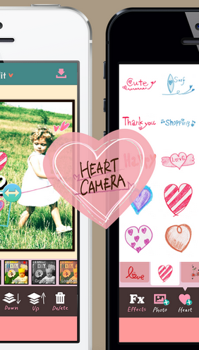 My Heart Camera แอพฯ แต่งรูปสติ๊กเกอร์ญี่ปุ่นน่ารัก ๆ ต้อนรับวาเลนไทน์