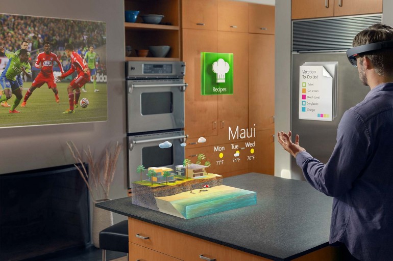 Microsoft เปิดตัว Hololens แว่นตาจำลองภาพโฮโลแกรม ควบคุมด้วยมือ