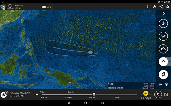 MeteoEarth แอพฯ ตรวจสอบสภาพอากาศทั่วโลก สำหรับ Android